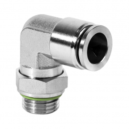 QS-AL-10-G14 Фитинг угловой, 10мм x G 1/4 (наруж.резьба)