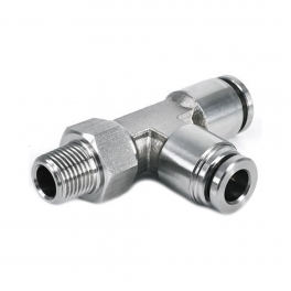 SPD10-02S1G Тройник Т-образный нерж G1/4 10мм